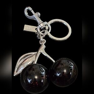Letter "C" Dark Cherry Keychain | Keyfob | Bag Charm